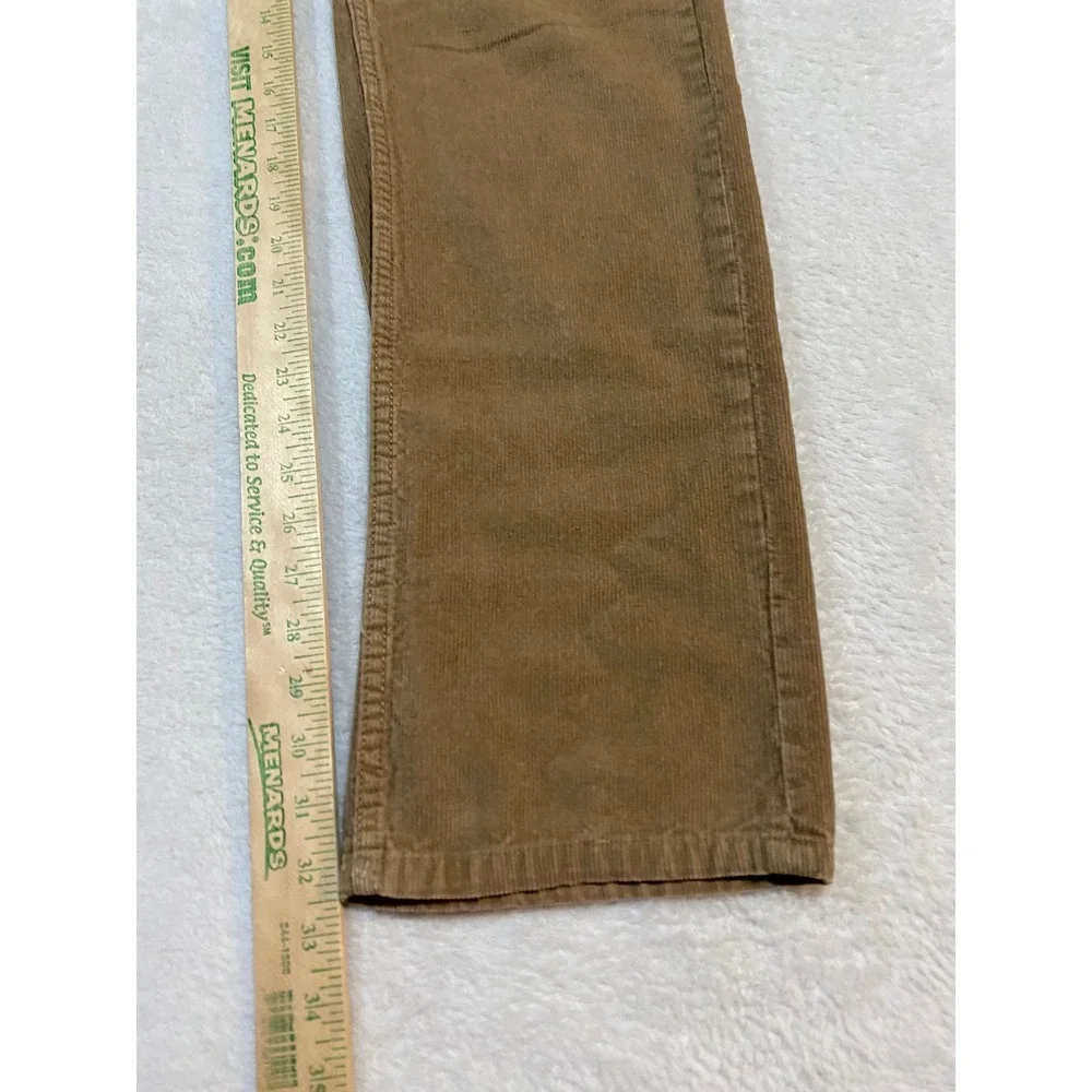 Chaps Mens Corduroy Pants Tan Brown Straight Leg Fit 32x34 5NW/32X34